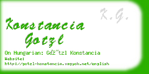 konstancia gotzl business card